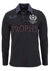 Polo manga larga hombre de John Devin en negro - talla XS NUEVO - Imagen 1 de 1