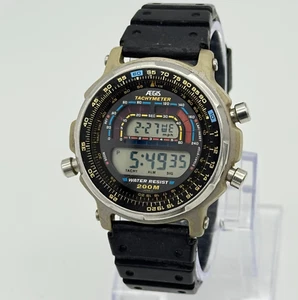 Vintage AEGIS/CASIO DW-400 Digital Chrono Sky Walker Time Cop Watch (CASE ISSUE) - Picture 1 of 7