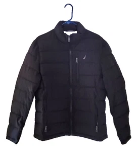 Nautica Quilted Puffed Black Jacket Size Large - Picture 1 of 9