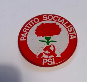 VECCHIA SPILLA POLITICA / Old Badge Pin : PSI PARTITO SOCIALISTA FALCE MARTELLO - Imagen 1 de 1