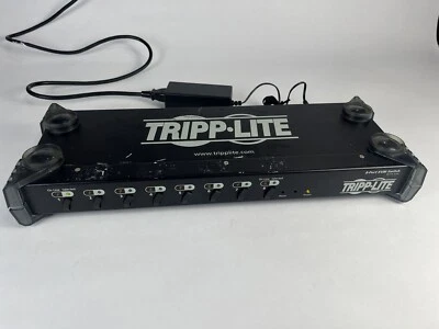 Tripp Lite 8-Port KVM Switch w/ OSD Model CS-138A + Power Cord Tested Working - Image 1 of 4