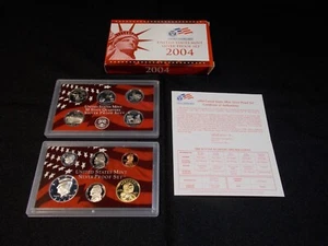 2004 Silver Proof Set U.S.Mint, OGP & COA - Picture 1 of 2
