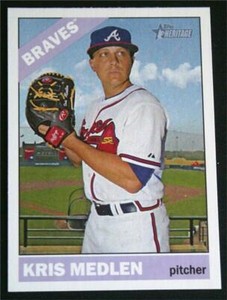 2015 Topps Heritage #56 Kris Medlen - NM-MT