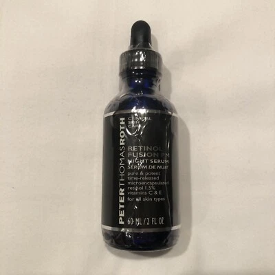 Peter Thomas Roth Retinol Fusion PM Night Serum 60 ML / 2 Oz Sealed NWOB - Image 1 of 4