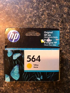 Original OEM HP 564 einzelne Original gelbe Tintenpatrone Ablaufdatum Mai 2022 neu - Bild 1 von 2