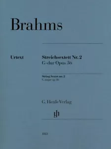 Brahms String Sextet No. 2 in G Major Op. 36 Sheet Music Parts Book 051481083 - Picture 1 of 1