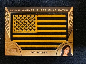 2021 Benchwarmer Gold Edition Super Flag Patch Card - Gold 1/1 - Syd Wilder