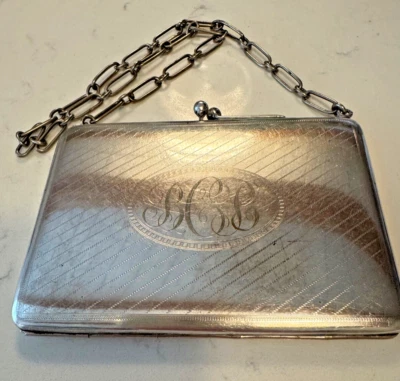 ANTIQUE/ESTATE "BRISTOL SILVER" SILVER PURSE C. EARLY 1900'S 243 GRAMS - Image 1 of 4