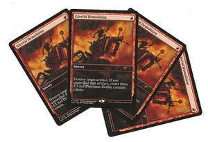 4 GLEEFUL DEMOLITION Promo Store Championship Magic MTG English x4 - Imagen 1 de 1