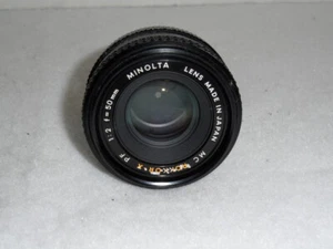 Minolta Rokkor x PF 1:2 f=50 mm Camera Lens - Picture 1 of 5