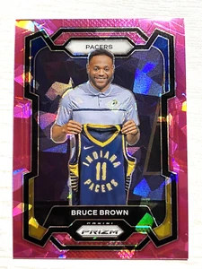 2023-24 PANINI PRIZM BASKETBALL PINK CRACKED ICE #67 BRUCE BROWN - PACERS - Picture 1 of 2