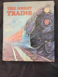 The Great Trains Railroad Book 340 Illustrations Hardcover 1973 - Picture 1 of 8