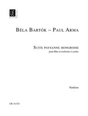 Suite paysanne hongroise B�la Bart�k Flute and String Orchestra Score Universal - Image 1 of 4