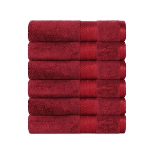 Rayon from Bamboo Blend Solid 650 GSM 6 Piece Hand Towel Set - Picture 1 of 67
