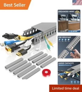 Cable Management Kit - 138" Wiring Duct with Cover for Desk & TV, 9x15.4 Slot - Bild 1 von 8