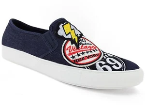 Steve Madden Men's Wasdin Slip-On Sneakers Navy Fabric Size 13 M - Picture 1 of 6