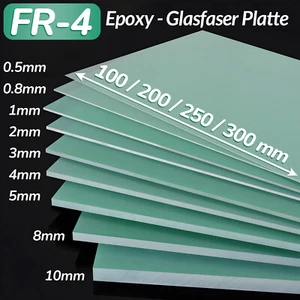 GFK Platten FR4 Epoxy - Platte Glasfaser Platte 0.5mm 0.8mm 1mm to 30mm Dicke - Bild 1 von 18
