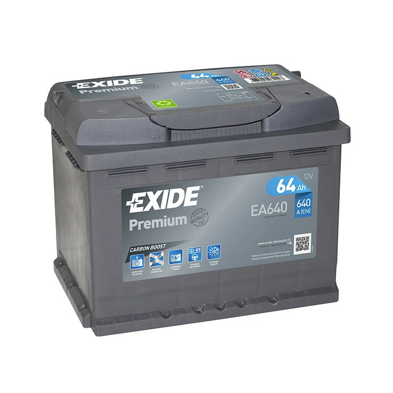 Batterie Exide Premium EA640 12v 64AH 640A - Photo 1/1