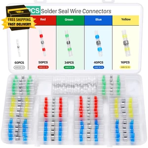 Kit de conectores de cable de sellado de soldadura de 200 piezas, conexión de cable a tope termocontraíble mejorada - Imagen 1 de 7