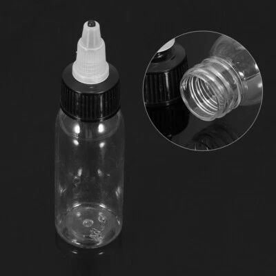 Nuevo 30 ml Blanco Tapa Giratoria Plástico Tatuaje Tinta Pigmento Maquillaje Transparente Transparente  Foto 1 de 3