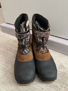 Ozark Trail Mossy Oak Men's 13 3M Thinsulate Suede Winter Snow Pac Boots NEW - Picture 1 of 11