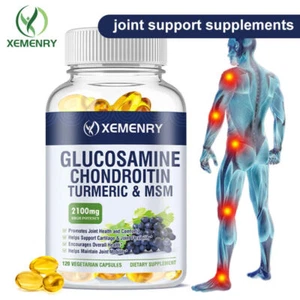 Glucosamina Condroitina Curcuma E MSM 2100mg - Tripla Forza, Supporto Articolare - Imagen 1 de 11