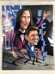 Bam Box Fan Art Print Bill & Ted Signed By artist Dean Macadam # 734/2200 - Picture 1 of 2