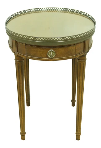 33189EC: BAKER French Louis XVI Style Walnut Occasional Table Cover