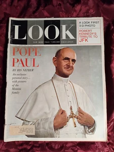 LOOK February 25 1964 MY FAIR LADY POPE PAUL D-DAY NORMANDY 3-D SONNY LISTON - Picture 1 of 1