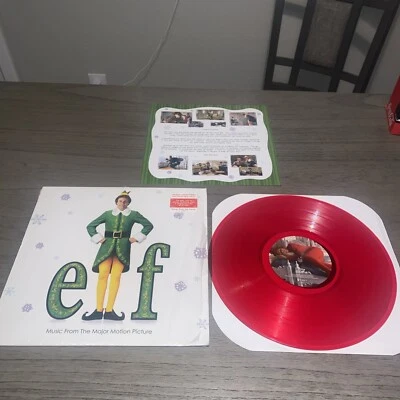 Elf Music From the Major Motion Picture Red Vinyl LP Soundtrack - Image 1 of 4