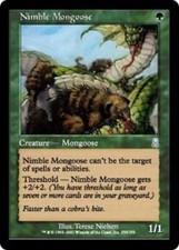 MTG 1x   Nimble Mongoose Odyssey Card Magic The Gathering pauper