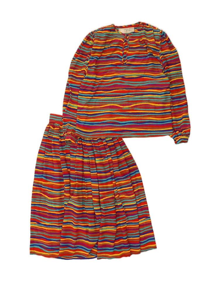 NINA RICCI Womens 2 Piece Skirt Set EU 42 Large W28 L30 Multicoloured BJ12 - Image 1 of 4