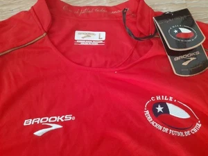 MAGLIA SHIRT CAMISETA FOOTBALL CALCIO FUTBOL CHILE. OFFICIAL BROOKS L.FROM CHILE - Foto 1 di 14