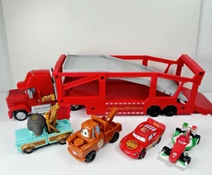 Disney Pixar Cars Lote 5 Mack Transporter Lightning McQueen Mater El Materdor - Imagen 1 de 11