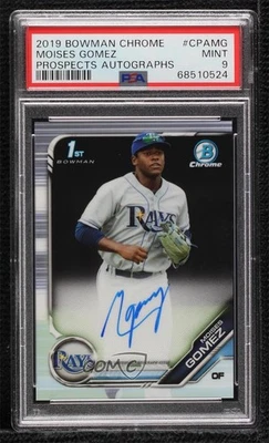 2019 Bowman Chrome Prospects Auto Moises Gomez #CPA-MG PSA 9 MINT Auto - Image 1 of 2