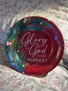 Piatti Natalizi di Fratello Sorella Scrittura Luca 2:14 - 20 Ct - 8 Pollici NUOVI - Foto 1 di 24