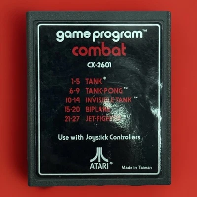 Combat ATARI CX 2601 Game Program Cartridge Only 1980 Vintage Atari 2600 Tested. - Image 1 of 4