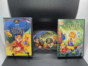The Secret Of Nimh 1 & 2 DVD Lot Animation Children Kids Family Adventure Retro - Picture 1 of 10