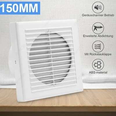 4" INCH Ventilation Extractor Exhaust Fan Blower Window Wall Kitchen Bathroom - Image 1 of 4