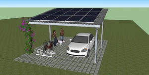 Carport 5,5x6 m Unterstand Doppelcarport Überdachung feuerverzinkt  Stahlcarport - Bild 1 von 20