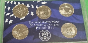 2003-S US Mint Statehood Quarters Proof Set 5 Coins Box & COA OGP US Coins - Picture 1 of 3