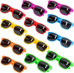 INNOCHEER UV400 Party Sunglasses for Kids - Neon Eyewear for Outdoor Fun - New - Picture 1 of 12