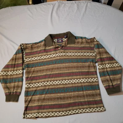 Camisa POLO de Colección HOMBRE Gant Salado Perro MEDIANA Manga Larga Patrón Marrón Foto 1 de 4