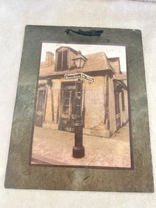 HISTORIC SLATE ROOF ART Lafitte’s Blacksmith Shop Bourbon St New Orleans 1700’s - Picture 1 of 6