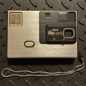 Vintage Kodak Disc 4000 Camera 1980s Silver Compact Film Camera – Untested - Picture 1 of 3