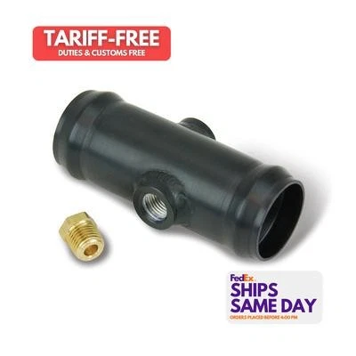 Flex-A-Lite 107078, One Black Aluminum In Line Hose Adapter1-1/ 2Id Radiator Hos - Image 1 of 4