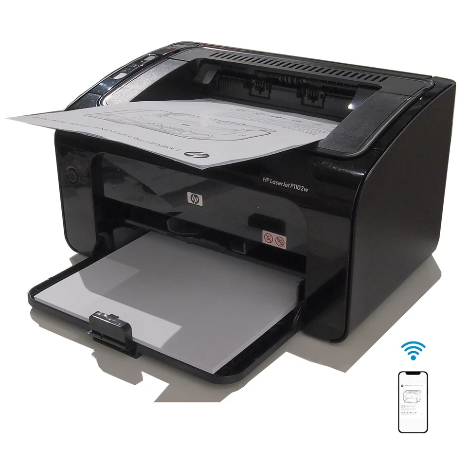 Stampante HP Laser Professionale P1102W Printer WiFi CE651A Revisionata Wins 11 - Immagine 1 di 4