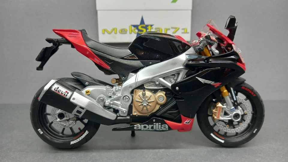 1/12 MAISTO Aprilia RSV4 Factory 2015 Personalizzato Modello Raro NO Minichamps - Immagine 1 di 4