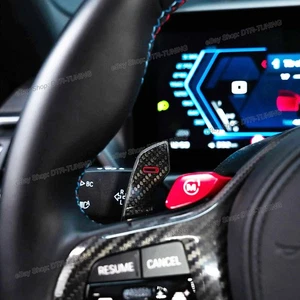 Carbon Fiber Tuning MP Steering Wheel Paddle Shifters For 2023-2025 BMW XM G09 - Picture 1 of 12