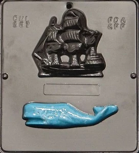 Molde de caramelo de chocolate Sea Ship & Whale 587 NUEVO - Imagen 1 de 2